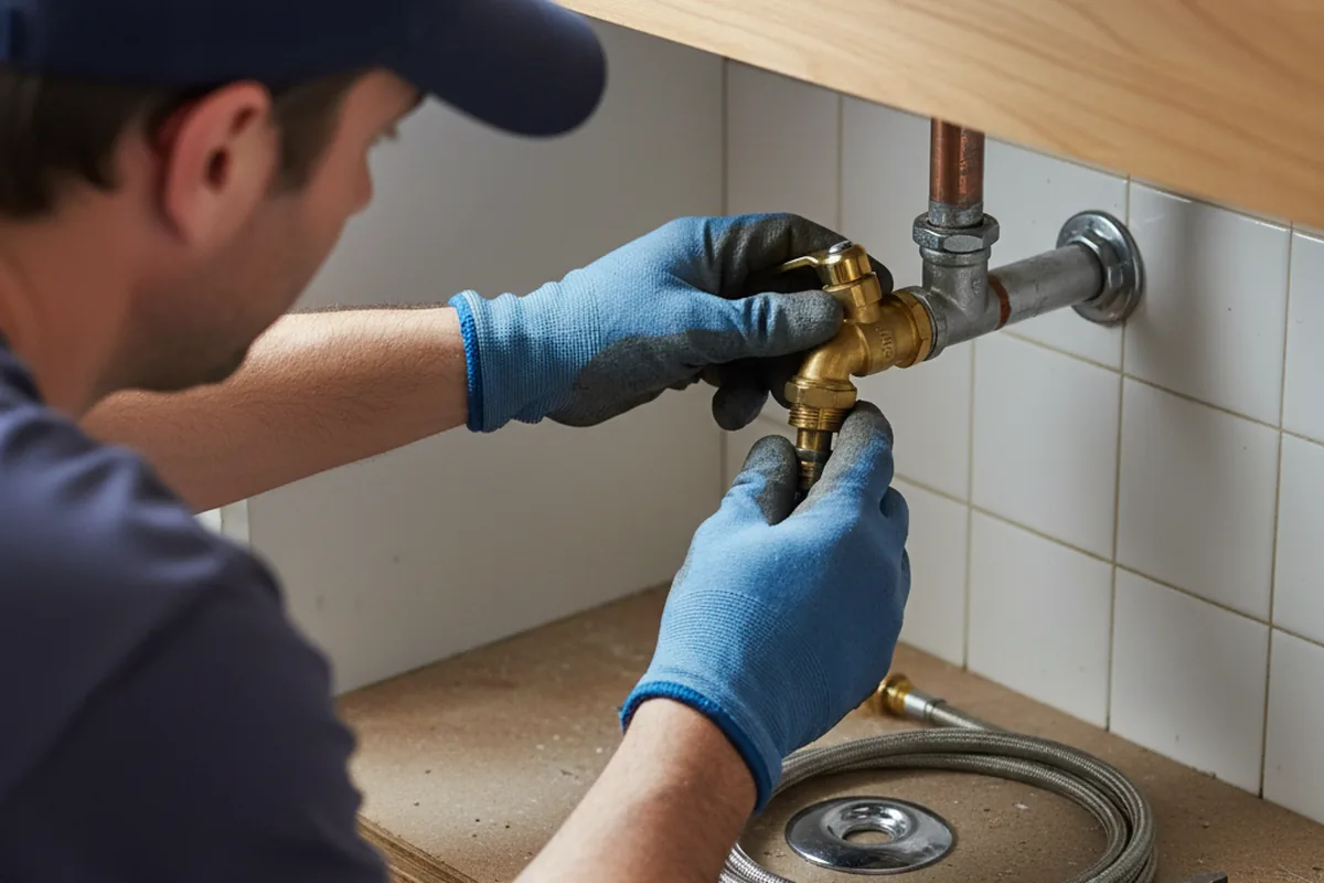 Shutoff valve and fitting work during Emergency Plumbing in Willows